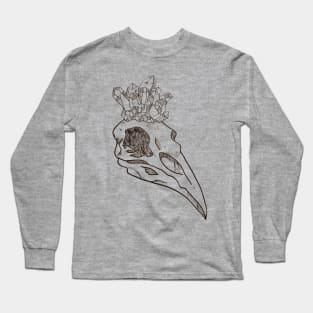 Crystal Crow Crown Long Sleeve T-Shirt